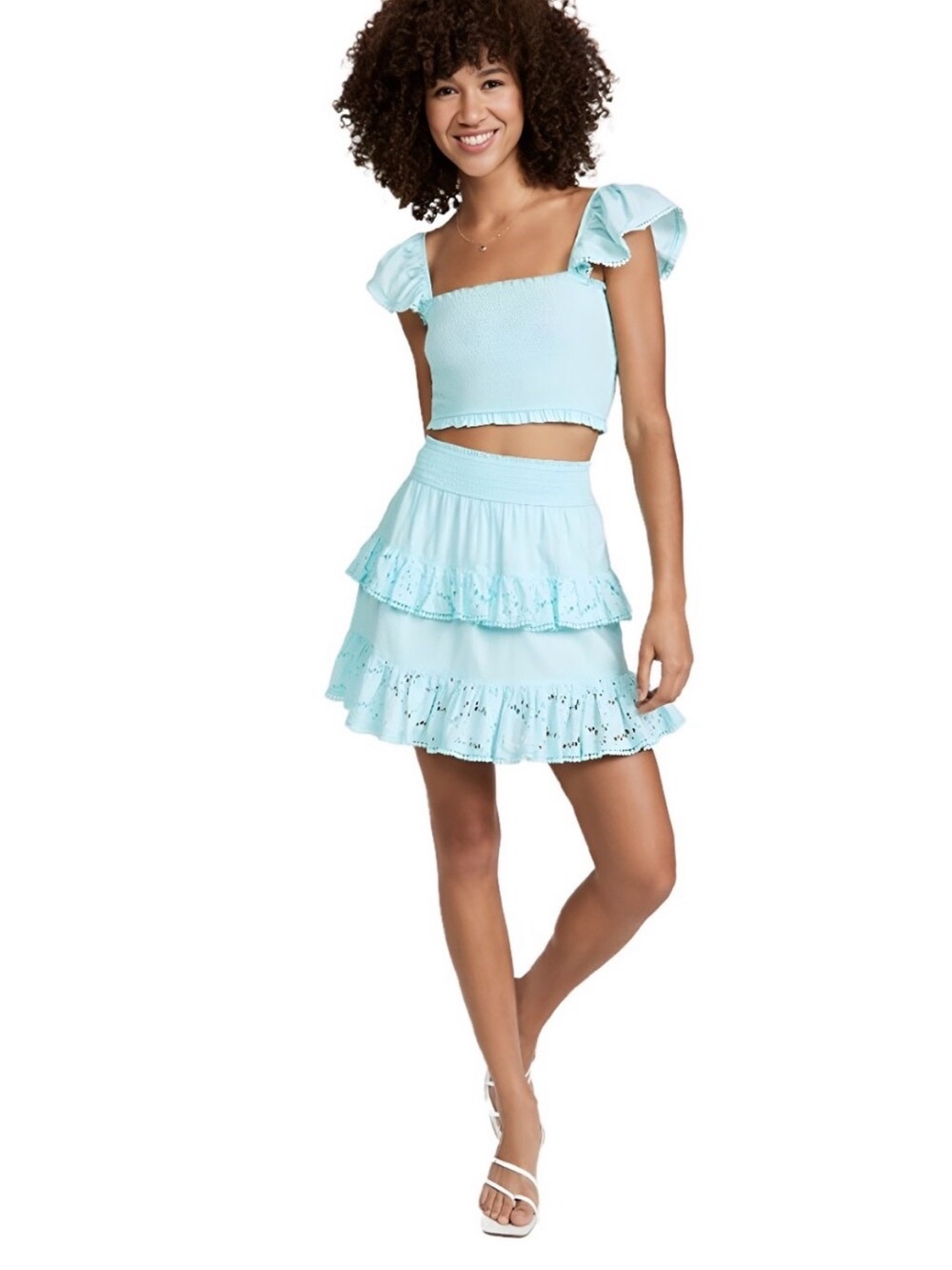 NWT PQ Ari Eyelet Skirt Size XS/Small